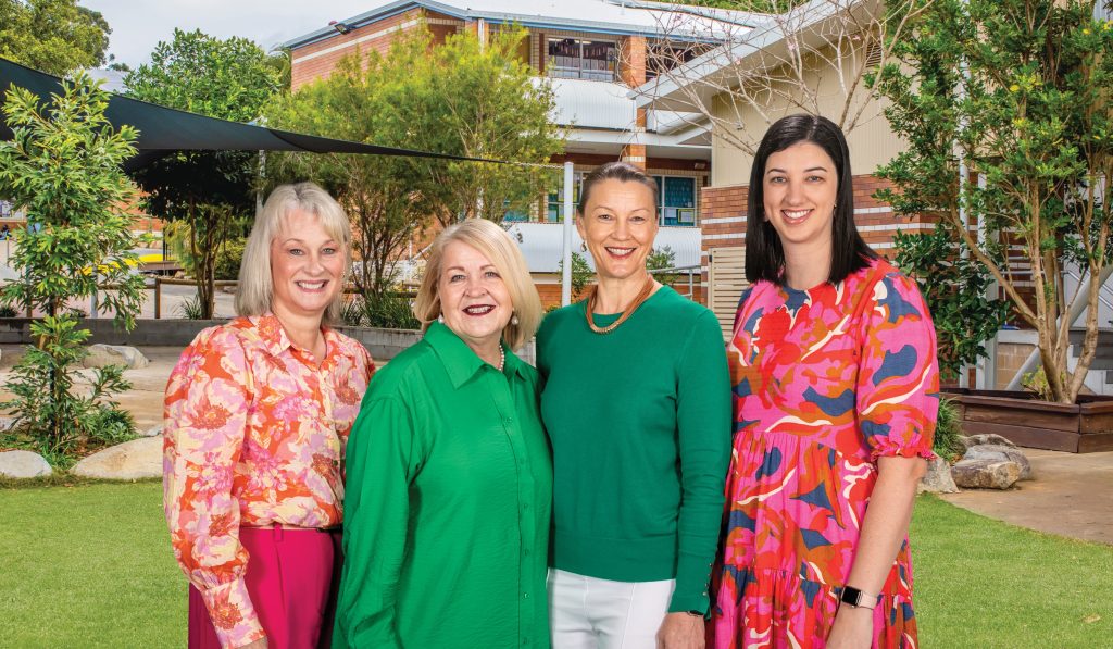 All Saints Parish School Leadership Team - 
Left to Right: Marie-Louise Stolberg, Roycelyn Wilden (Principal), Suellen Cotter and Jess Marshall.