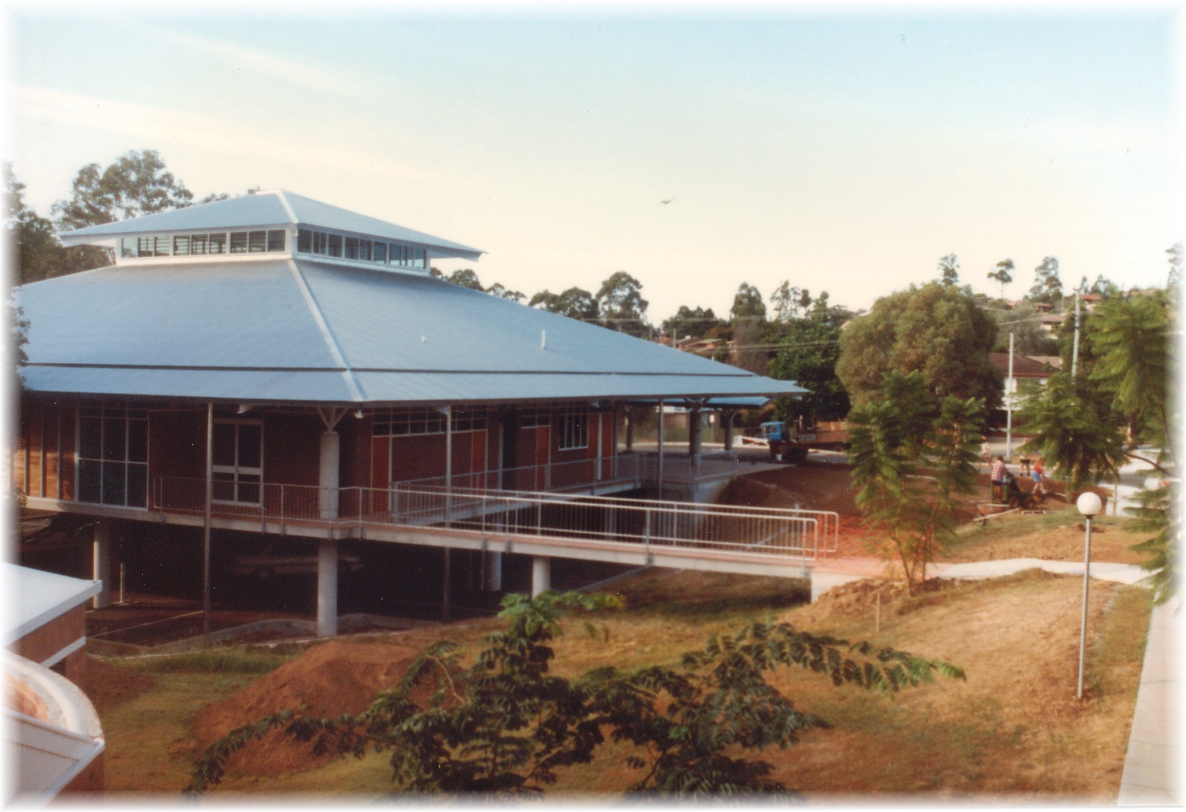 View of church prior to parish centre